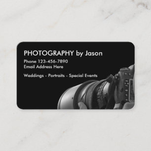Professional Photographer Modern Design Business Card