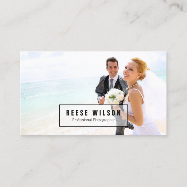 Professional Photographer Photography Business Card (Front)