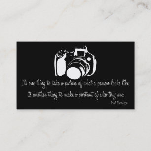 Professional Photographer Quote Business Card D3