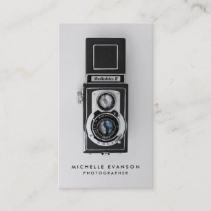 Professional Photographer Vintage Camera Business Card