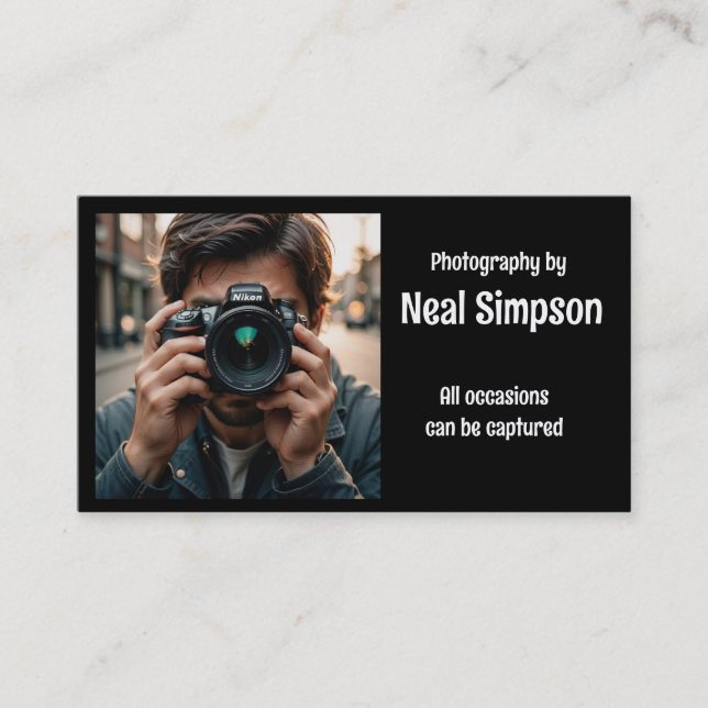Professional Photographer's Business Card (Front)