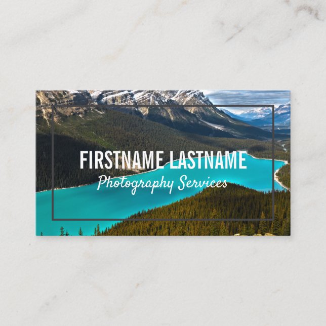 Professional Photography dark Business Cards (Front)