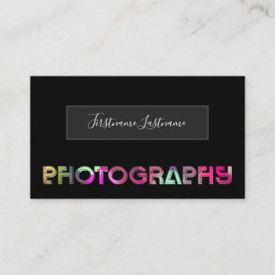 Professional Photography Photographer Videographer Business Card