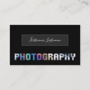 Professional Photography Photographer Videographer Business Card
