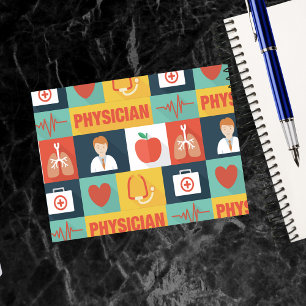 Professional Physician Iconic Designed Postcard