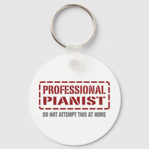 Professional Pianist Key Ring