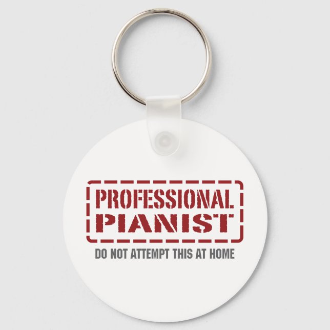 Professional Pianist Key Ring (Front)