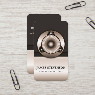 Professional Pilot Jet Charter Business Cards
