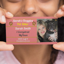 Professional Pink Dog Walker Pet Sitter