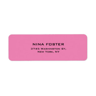 Professional Pink Feminine Simple Plain Elegant