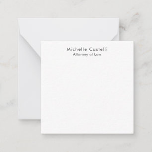 Professional Plain Classical Black White Name Card