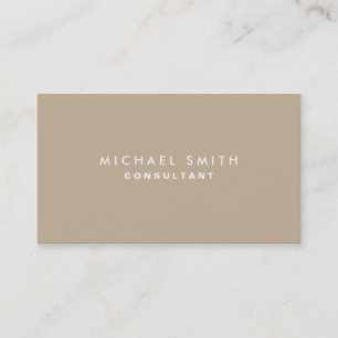 Professional Plain Elegant Interior Decorator Business Card