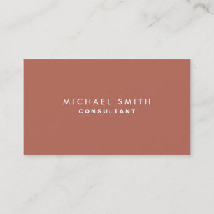 Professional Plain Elegant Interior Decorator Business Card