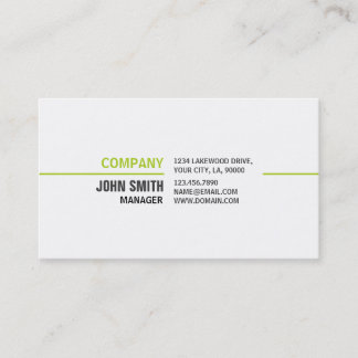 Professional Plain Elegant White Computer Repair Business Card