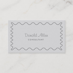 Professional Plain Grey Fabric Modern Simple Business Card