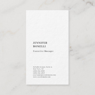 Professional plain minimalist modern thick trendy business card