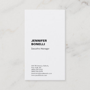 Professional plain minimalist modern trendy business card