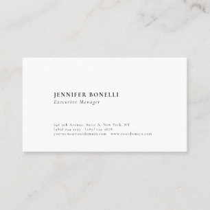 Professional plain minimalist modern trendy business card
