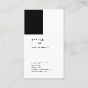 Professional plain minimalist modern trendy business card