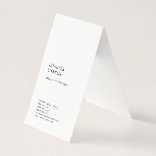 Professional plain minimalist modern trendy business card