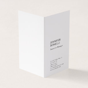 Professional plain minimalist modern trendy business card