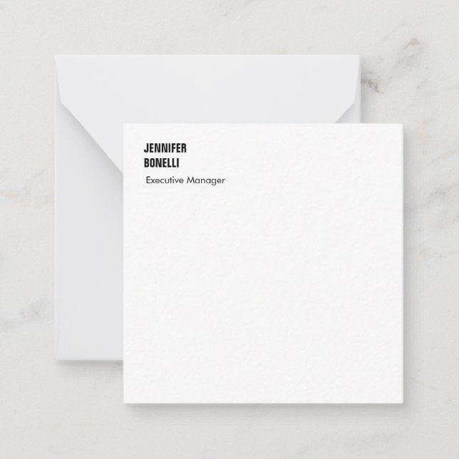 Professional plain minimalist modern trendy card (Front)