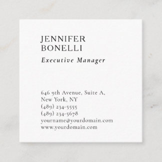 Professional plain minimalist modern trendy enclosure card
