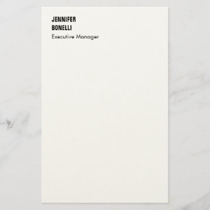 Professional plain minimalist modern trendy stationery