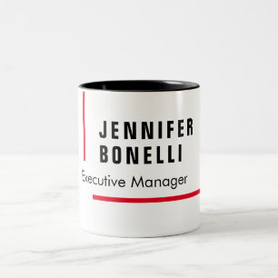 Professional plain minimalist modern trendy Two-Tone coffee mug