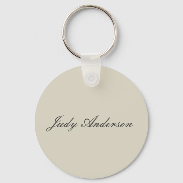Professional Plain Modern Elegant Key Ring (Front)