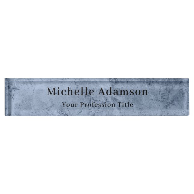 Professional Plain Modern Elegant Nameplate (Front)