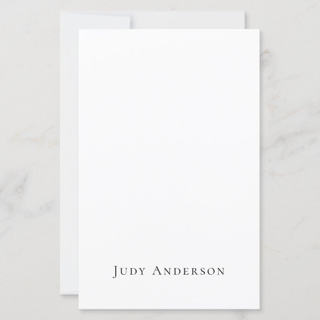 Professional Plain Modern Elegant Your Name (Front)