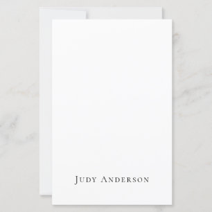 Professional Plain Modern Elegant Your Name