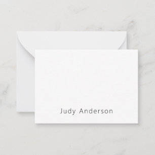 Professional Plain Modern Elegant Your Name Card