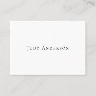 Professional Plain Modern Elegant Your Name Place Card
