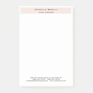 Professional Plain Modern Minimalist  Post-it Notes