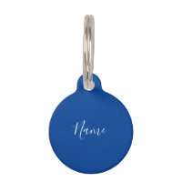 Professional Plain Simple Blue Calligraphy Name