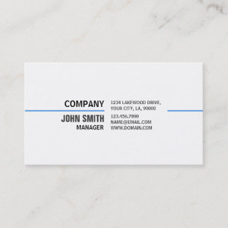 Professional Plain Simple Elegant White Technology Business Card