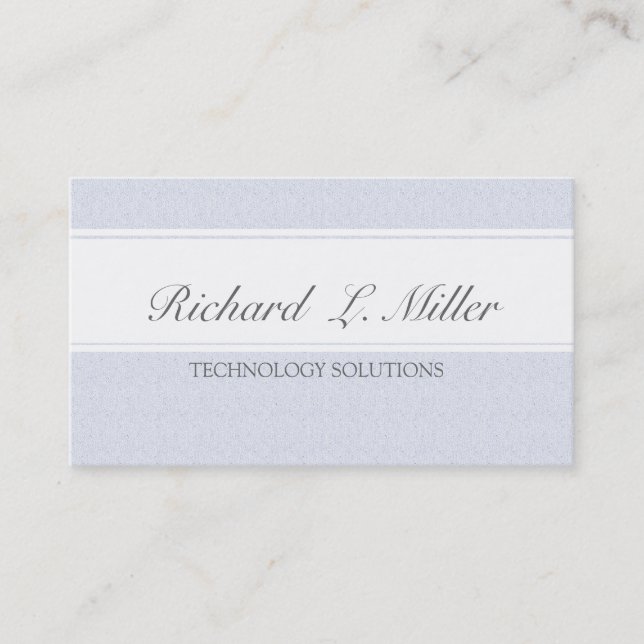 Professional Plain Simple Minimal Company Tech Business Card (Front)