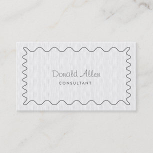 Professional Plain White Elegant Modern Simple Business Card