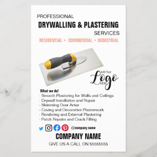 Professional Plastering & Skimming Services – Flyer
