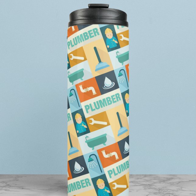 Professional Plumber Iconic Designed Thermal Tumbler (Creator Uploaded)