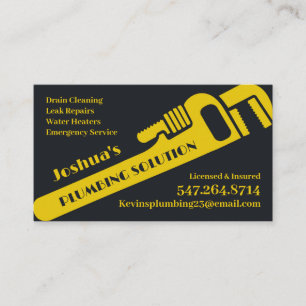 Professional Plumbing Business Card Template