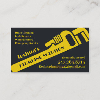 Professional Plumbing Business Card Template