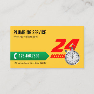 Professional Plumbing Service Business Card