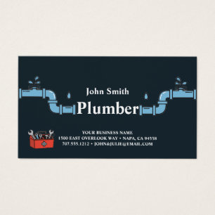 Professional Plumbing Services Business Card