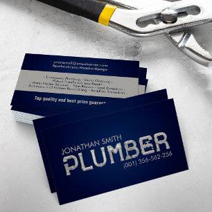 Professional Plumbing Services Business Card