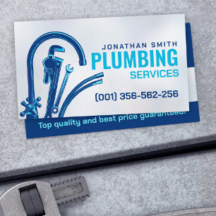 Professional Plumbing Services Business Card