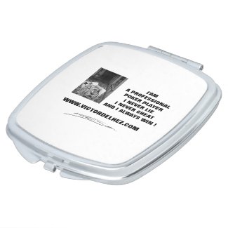 Professional Poker Player compact mirror
