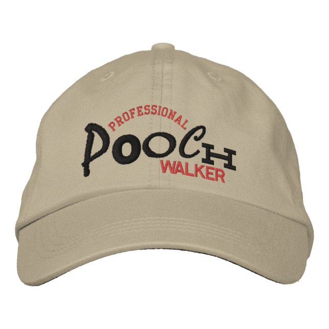 Professional POOCH Walker Embroidery Hat (Front)